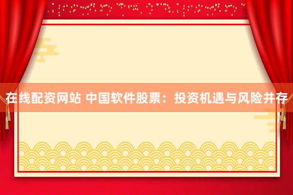 在线配资网站 中国软件股票：投资机遇与风险并存