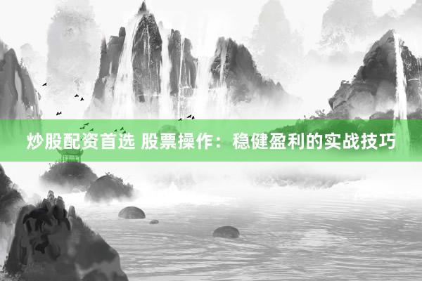 炒股配资首选 股票操作：稳健盈利的实战技巧