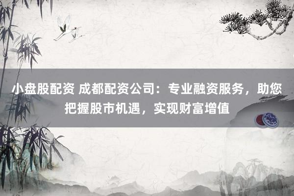 小盘股配资 成都配资公司：专业融资服务，助您把握股市机遇，实现财富增值